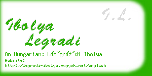 ibolya legradi business card